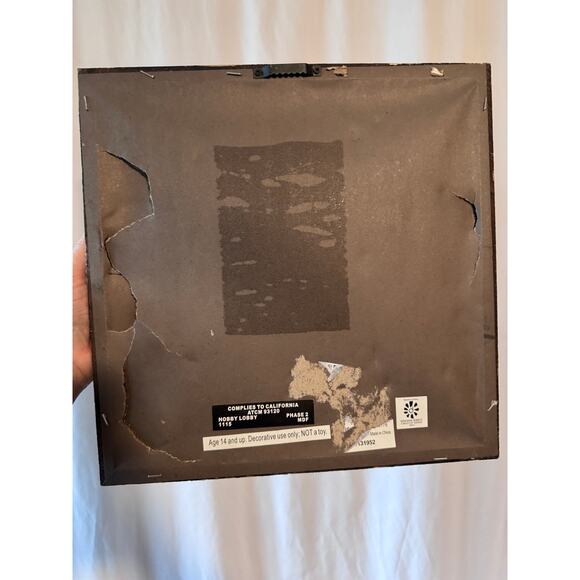 Boho Fox Wall Art - Framed Print with Feather Hat, 12.5" x 12.5" - Picture 5 of 7